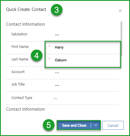 Create Contact