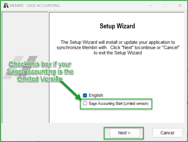Sage Accounting Limited Version