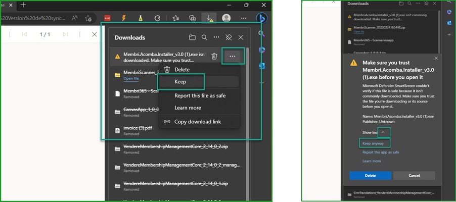 Accounting synchronization