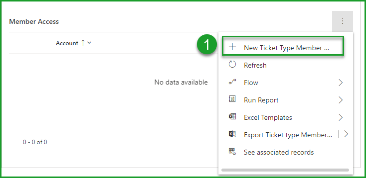Ticket Member Access