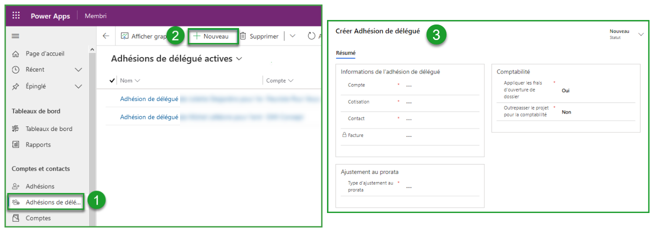Ouvrir le formulaire adhésion de délégué