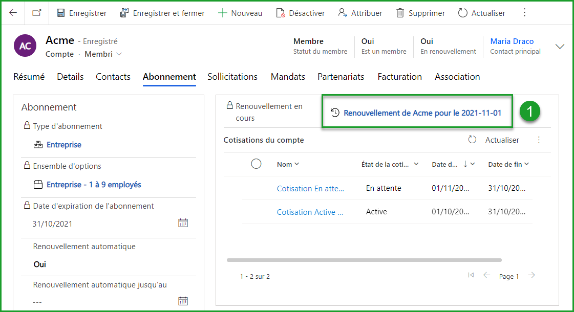 Ouvrir Renouvelleement