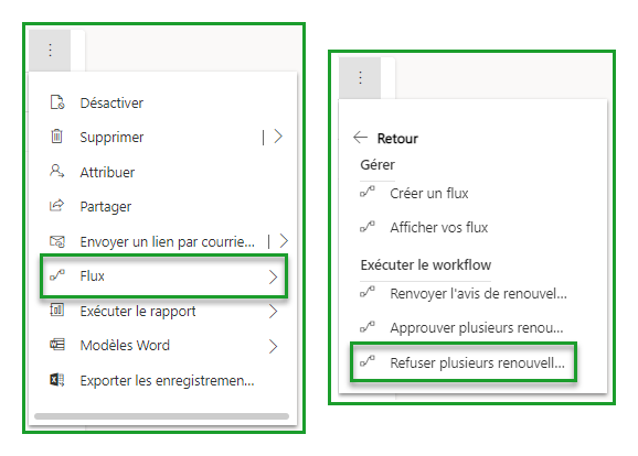Refuser plusieurs renouvellement